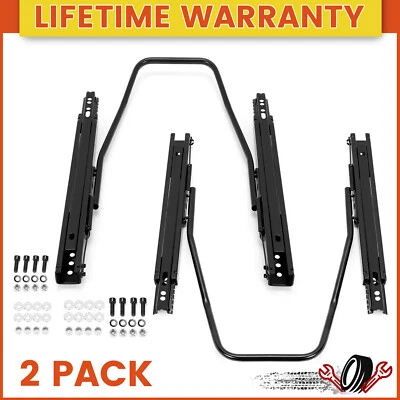 Soporte universal de riel deslizante con diseño de doble bloqueo para asiento de carreras de coche Foto 1 de 4