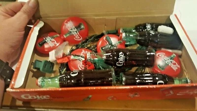 COKE COCA-COLA RV PATIO NAVIDAD Luces JUEGO DE DIEZ LUCES con caja BOTELLAS Foto 1 de 4