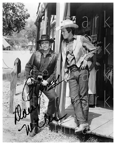 James Drury & Doug McClure The Virginian signed photo 8X10 poster autograph RP - Picture 1 of 1