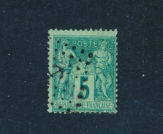 France sage n ° 75 oblit ancre cote 15 E t.b.e - Photo 1/1