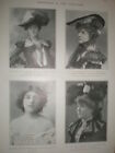 Printed Photos Actors Maude Noel Fay Wentworth Verie Clements Annie Ames 1902