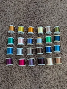 24 Madeira Rayon Embroidery Thread Multi Colored NEVER USED Lot #5 - Picture 1 of 5