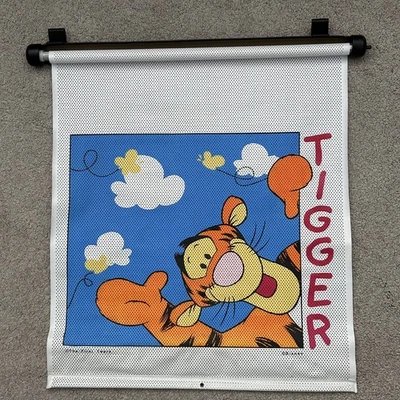 Tigger Car Shade pulsador botón liberación gancho en ventana Disney De colección 90’s primeros años  Foto 1 de 4