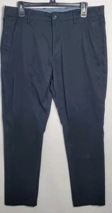 Old Navy Ultimate Slim Built-In Flex Dress Pants 34x32 Dark Black Jack Stretch. - Picture 1 of 15