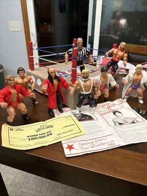Remco AWA Battle Royal Ring Vintage 1985 American Wresting Figures Complete RARE - Image 1 of 4