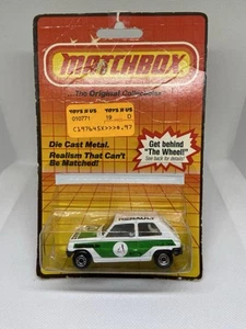 Matchbox MB#21-SUPERRÁPIDO-RENAULT 5 TL-BLANCO/VERDE-SELLADO EN TARJETA-1983- - Imagen 1 de 7