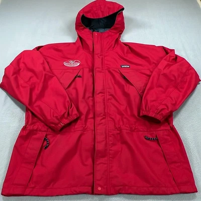 Chaqueta de Lluvia Patagonia Storm De Colección Para Hombres XL Roja Con Capucha Esquí Nieve Shell 83602 Foto 1 de 4