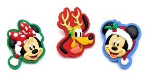 Lote de 3 Dijes Banda Mágica Disney - Navidad Mickey Minnie Pluto - Imagen 1 de 2