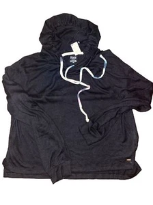 NWT Victoria’s Secret Pink Light Viscose Poly Hoodie Black Medium - Picture 1 of 5
