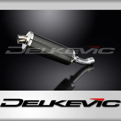 Kit silenciador escape carbono ovalado Ducati Diavel 2011-2019 Delkevic Slip On 14" Foto 1 de 4