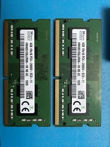 Hynix HMA851S6JJR6N-VK DDR4 2666 MHz SODIMM memory sticks 2x4GB Sticks DELL - Picture 1 of 1