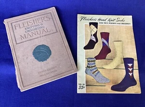 Fleisher’s Yarn Strick- & Häkelanleitung 10. Auflage 1912 / handgestrickte Socken - Bild 1 von 23