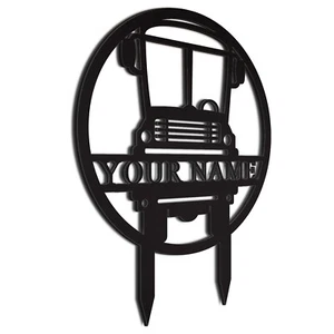 Busfahrer Hofschild | individuelles Hofschild | Rasenschild | Geschenk für Busfahrer - Bild 1 von 6