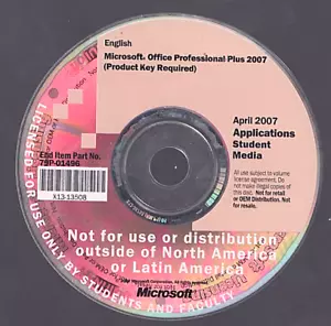 Microsoft Office Applications Student Media 2007 (Key Included - Not Shown) - Picture 1 of 2