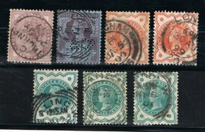 England Lot vor 1900 MiNr 65 89 86 100 - Perfin Lochung sauberer Stempel - Bild 1 von 1