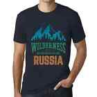 Heren Grafisch T-Shirt Wildernis, Avontuur Roept Rusland – Wilderness, Adventure