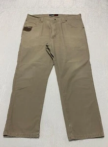 Wrangler Riggs Workwear Pants Men's Size 40×30 Beige Ripstop Straight Vintage - Picture 1 of 10