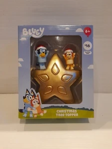 Official Bluey Christmas Tree Topper BNIB Gold Star Bingo - Picture 1 of 4