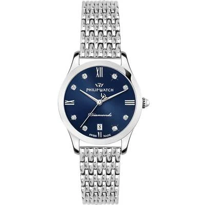 Orologio donna Philip Watch Grace R8253208501 Acciaio Blu Diamanti 32 mm Nuovo - Immagine 1 di 2