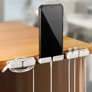 3Pcs Self-Adhesive Cable Organizer Clips Home Office Desktop - Photo 1/6