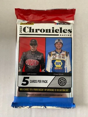 2022 Panini Chronicles Racing Guaranteed Relic/ Patch/ or Auto Hot Pack - Image 1 of 2
