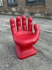 GIANT Red right HAND SHAPED CHAIR 32' adult 70s Retro iCarly NEW
