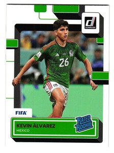 2022-23 Donruss Soccer Rated Rookie Base #186 Kevin Alvarez - Mexico