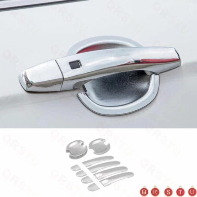 Tazón de puerta taza manija cubierta embellecedor para Volkswagen Jetta 2012-2017 2018 ABS cromo Foto 1 de 4