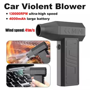 Car Dryer Air Blower Handheld Violent Turbo fan Electric Air Duster 130000 RPM - Picture 1 of 12