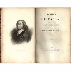 Pensées de Pascal et de Nicole , Mme Perier , Firmin Didot Paris 1842 - Picture 1 of 1