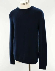 MICHAEL KORS Mens Dark Midnight STITCH Crew Neck Wool Blend Sweater XXL NWT - Picture 1 of 4