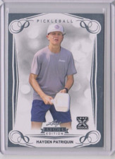 2023 Leaf Pickleball HAYDEN PATRIQUIN Silver Border Premier Edition Card #19