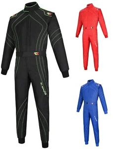 Kids / Juniors Karting Suit Go-Kart Suit Cordura Overall 2 Layer Racing Suit TK - Picture 1 of 31