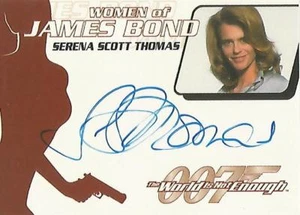 James Bond Zitat WA18 Serena Scott Thomas "Dr Molly Warmflash" Autogrammkarte - Bild 1 von 1
