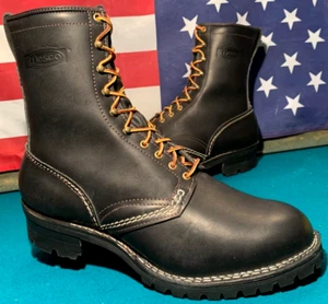 Stivali Wesco uomo taglia 17 D nuovi Jobmaster neri logati made in USA BK210100 - Foto 1 di 8