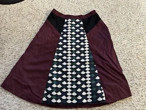 Allison Collection New York Women’s Multi Patterned Midi Skirt Size Medium Artsy - Picture 1 of 6