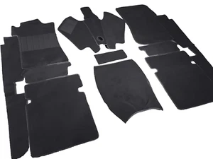 Juego alfombras terciopelo negro mercedes w111 cupé lhd 1961-1968 220s 280s 300se - Imagen 1 de 1