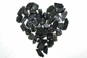 Tormalina nera pietre naturali grezze 1/2 libbra - 5 libbre cristallo sfuso grezzo - Foto 1 di 5