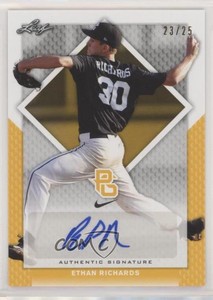 2016 Leaf Perfect Game National Showcase Yellow /25 Ethan Richards #BA-234 Auto