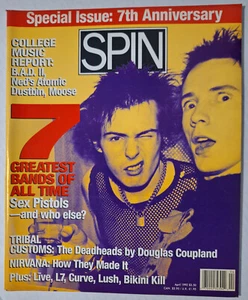 Spin Magazine (Apr 1992) Nirvana/L7/Basehead/7 Greatest Bands Ever/Queen - Picture 1 of 3