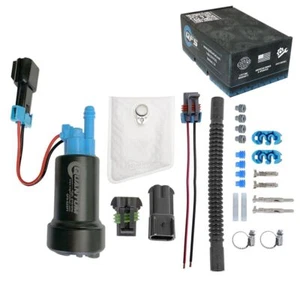 QFS 525LPH E85 Compatible Intank Fuel Pump +PTFE Flex Fuel Hose +Install Kit - Picture 1 of 5