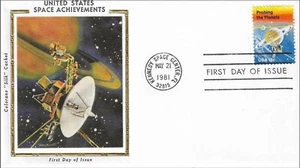 Space Satellite Achievements Probing The Planets USA Colorano Silk FDC 1981 - Picture 1 of 1