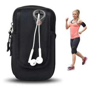 Sports Hiking Exercise Arm Bag Neoprene Mobile Phone MP3 Wallet Holder Package - Picture 1 of 6