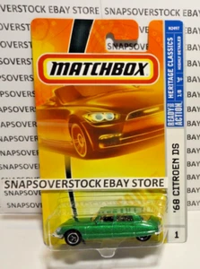 2008 MATCHBOX GREEN '68 CITROEN DS, MBX #1, NEW 1ST RELEASE MODEL, NICE & VHTF - Picture 1 of 11