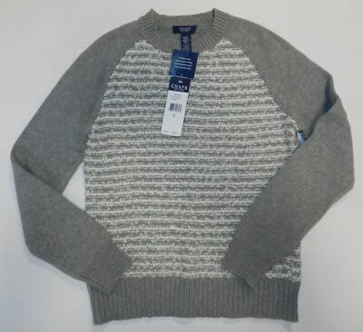 Suéter Chaps para mujer talla PEQUEÑA gris y blanco nuevo con etiquetas (nn55) Foto 1 de 4