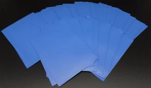 60 Docsmagic.de Double Mat Blue Card Sleeves Small Size 62 x 89 - Blau - Mini Ka - Picture 1 of 4