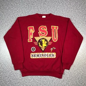 80s Vintage FSU SEMINOLES Mens Jumper XL | Sweatshirt USA Gridiron NCAA Football - Picture 1 of 3