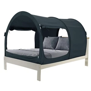 Bed Tent,80''x60''x47'' Queen Size 4 Door 80% Block Out Sleeping Bed Canopy Used - Picture 1 of 17