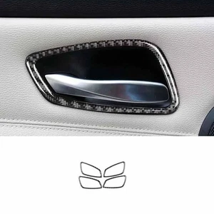 Real Carbon Fiber 2005-2012 Inner Door Handle Bowl Trim Frame For BMW 3-Series - Picture 1 of 6