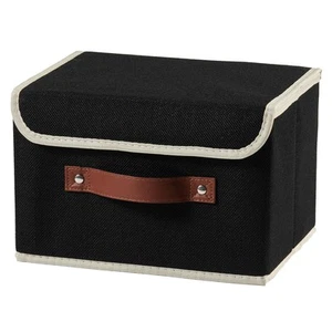 Storage Boxes with Lid Cotton Linen Fabric Storage Bins Organizer Container D... - Picture 1 of 7